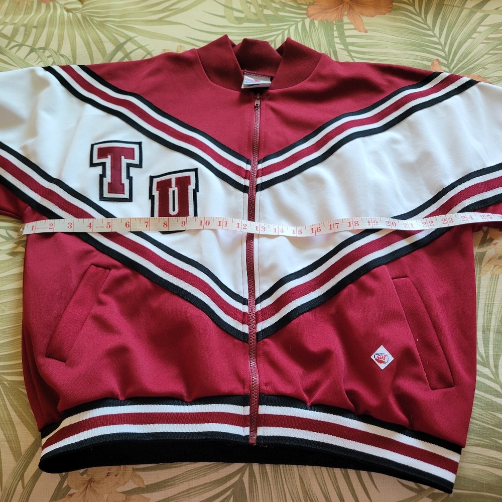 TU Cheerleader & Danzteam Jacket Crimson Black White XL Zip Up USA - Picture 9 of 10